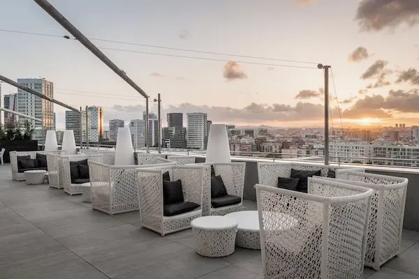 Rejse til Barcelona - billede af tagterrassen