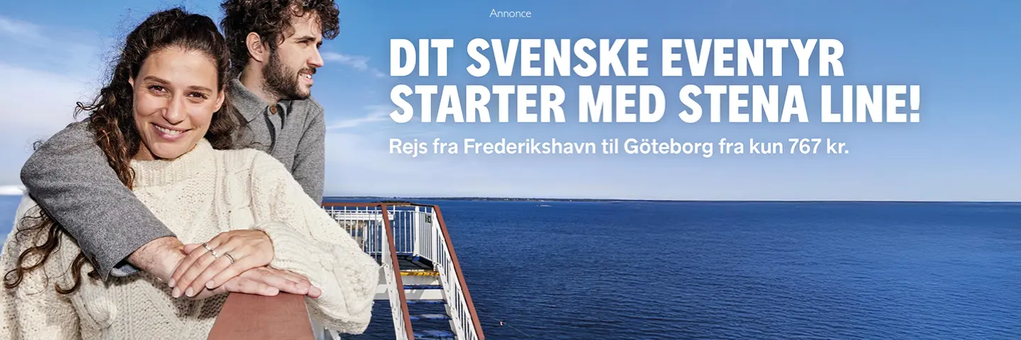 Rejsespejder. Bedste rejsetilbud og afbudsrejser. Stena Line kampagne