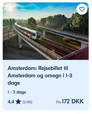 Rejsebillet-Amsterdam