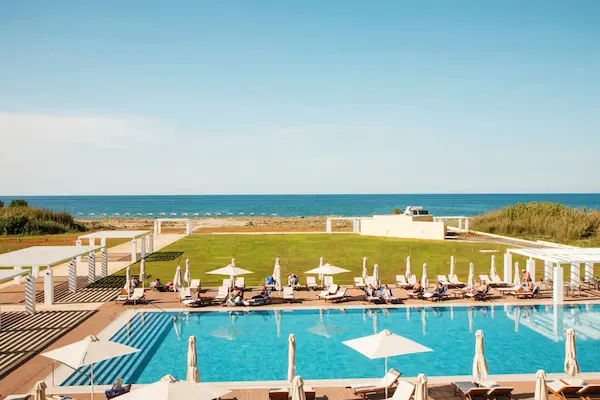 Ilion Beach, Kreta, pool og udsigt