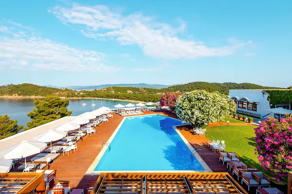 Skiathos Palace, Skiathos, pool og havudsigt,