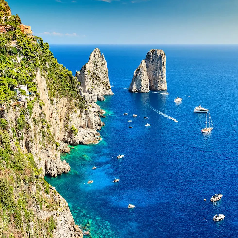 Rejse til Capri og Napoli