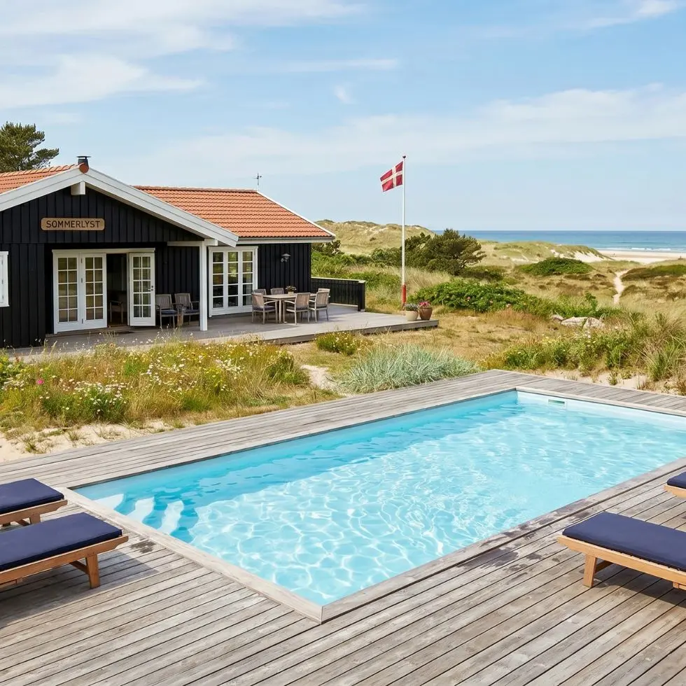 Sommerhuse med egen pool
