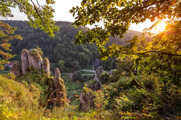 Ojcowski National Park, tæt ved Krakow, Polen