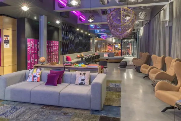 London Moxy Excel, London, lobby