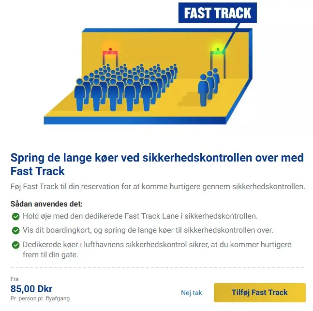 Screenshot fra Ryanairs hjemmeside