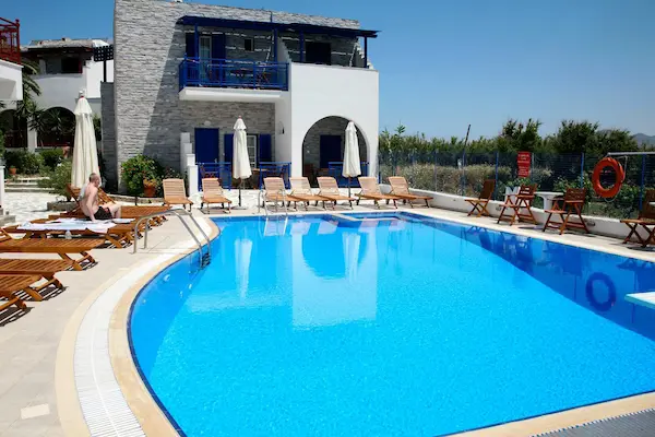 Poolområde på Hotel Katarina, Naxos, Grækenland