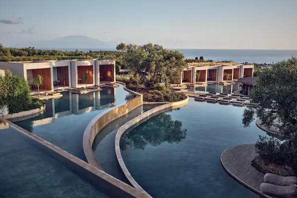 Olea All Suite Hotel, Zakynthos, poolområde og havudsigt