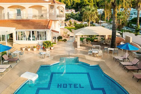 Panorama, Skiathos, poolområde