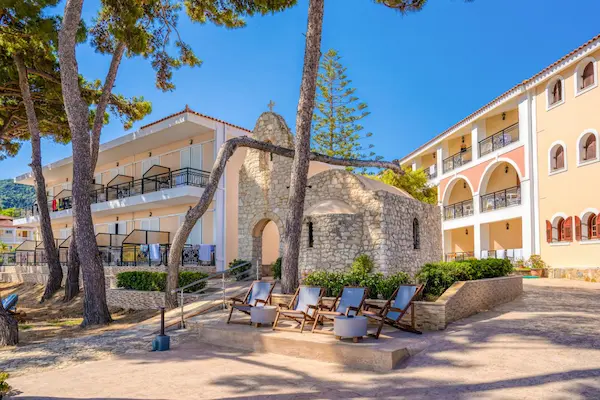 Lejligheder Castello Beach, Zakynthos, terrasse og lejligheder