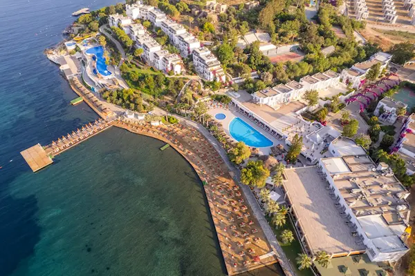 Hotel Kadikale Resort, Tyrkiet, luftfoto over resortet