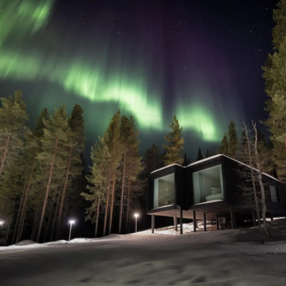 Ophold på Arctic TreeHouse Hotel