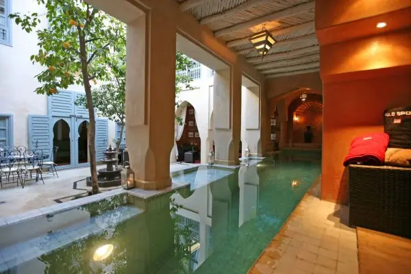 Autentisk rejse til eventyrlige Marrakech Riad et Spa Misria Les Orangers, pool