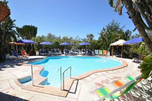 Villa Eva, Capri, poolområde