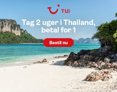 Rejsespejder. Billige rejser. TUI 2 uger i Thailand betal for 1.
