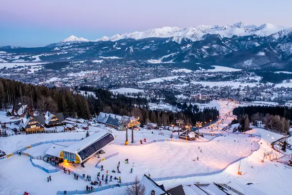 Zakopane skilift set fra Gubalowka-bakken