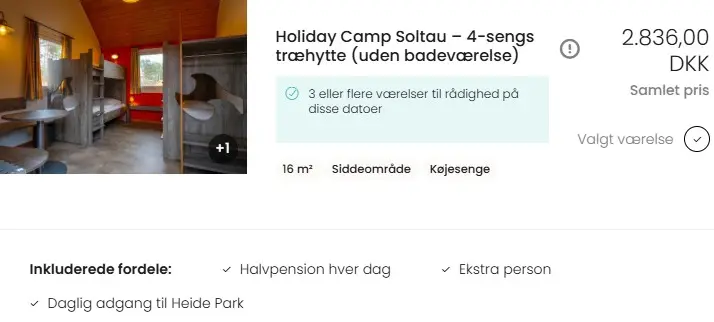 Heide Park-tilbud! Tilbudsscreenshot