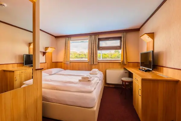 Budapest, Fortuna Boat Hotel Budapest, værelse