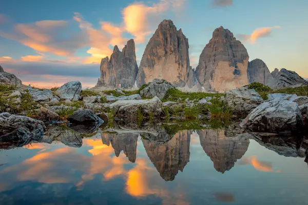 Tre Cime di Lavaredo, Dolomitterne, Alperne, Italien