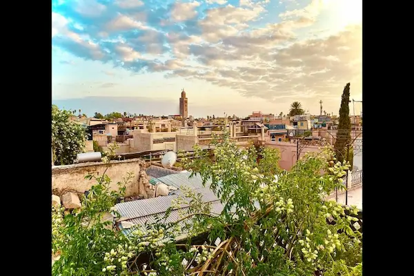 Rejse til Marokko - 2-i-1-tur til Marrakech og Agadir Udsigt fra tagterrasse