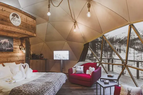 Iglohotel i Frankrig - Alpin d'Hôme, Les Orres