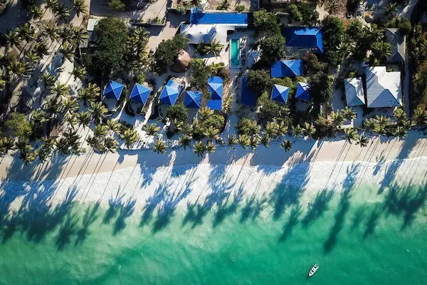 Rejse til Zanzibar - tropisk ferie på paradisø Hotellets strand