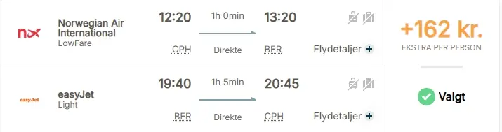 Pakkerejse-Berline-flytider