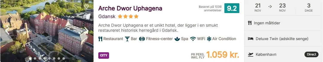 Pakkerejse-Gdansk-CPH