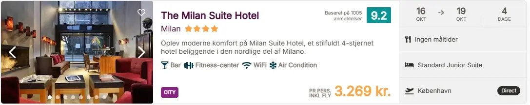 Pakkerejse-Milano-CPH