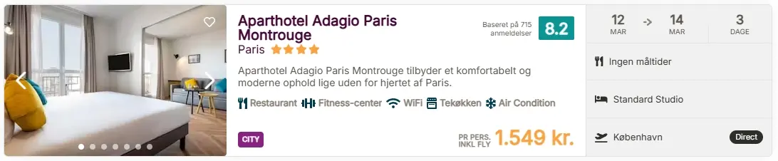Pakkerejse-Paris