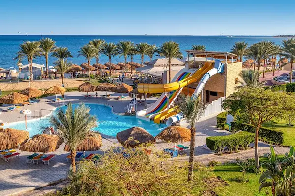 All inclusive i Soma Bay Poolområde