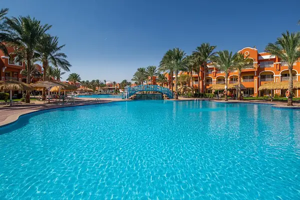 All inclusive i Soma Bay Poolområde
