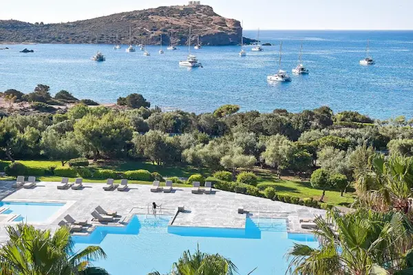 Cape Sounio, A Resort to Live, Athens Riviera, pool og havudsigt
