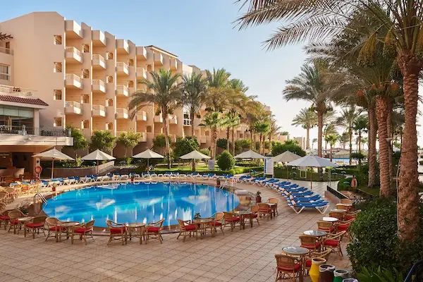 All inclusive i Hurghada Poolområde på Sea Star Beau Rivage, Hurghada, Egypten