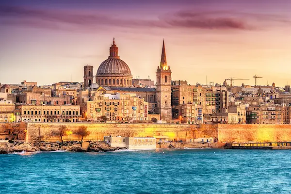 Valletta, Malta - billige fly til Malta